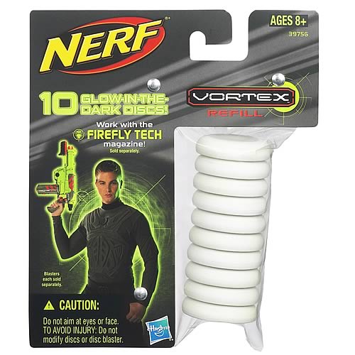 Nerf Vortex Glow in the Dark Ammo Refill 10-Pack